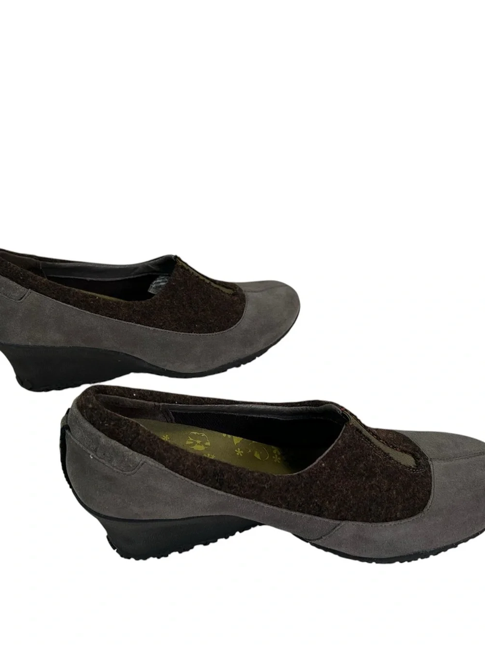Merrell Tulip Grey Comfort Wedge Slip-On Shoes Womens 10.5